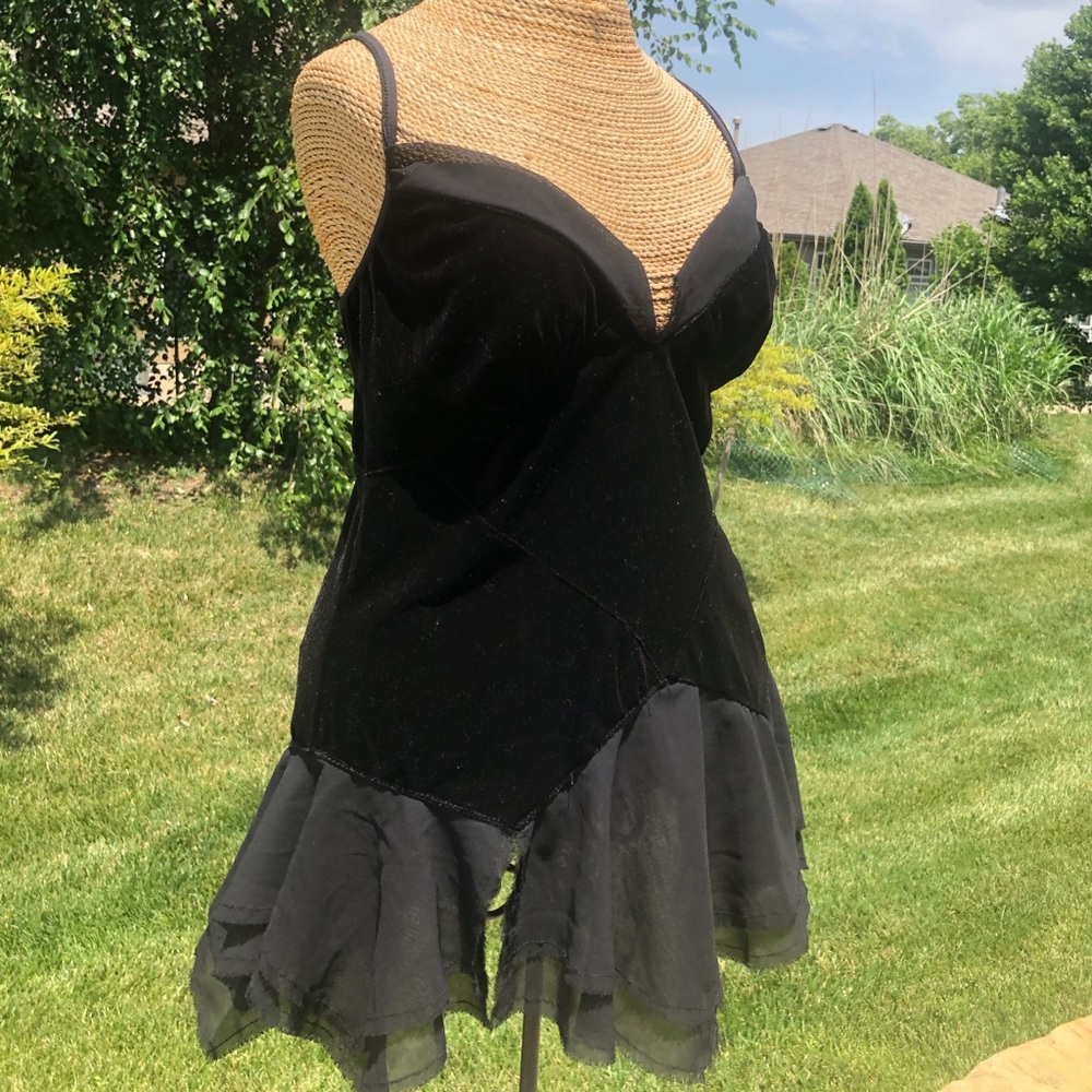 black velvet tank top
